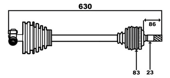 Semieje Izquierdo Kangoo 1