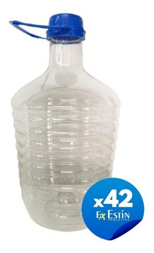 Damajuana Pet De 3 Litros  Con Tapa Y Manija  X 42 Un 0