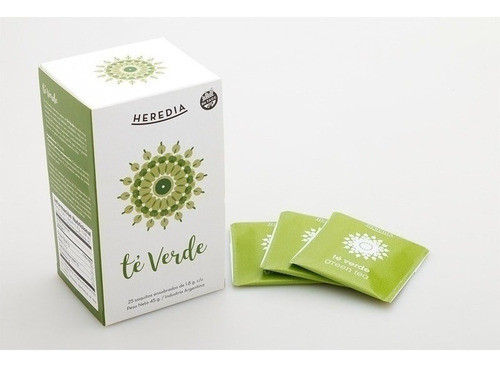 Pack X 3 Caja De Te Verde Heredia  X 25 Saquitos 1