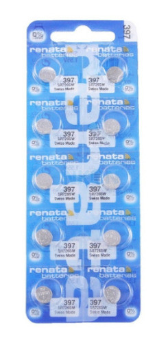 Pila Sr726sw 397 Renata X 10 Origen Suiza Para Relojes 0
