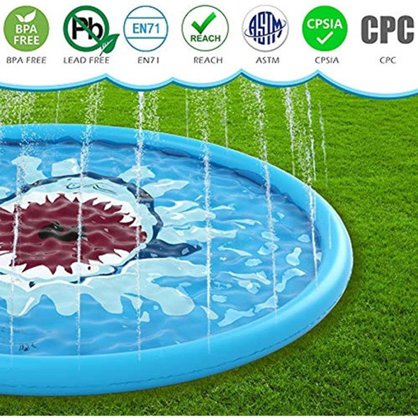 Jasonwell Splash Pad Rociador Para Niños 68  Splash Play Mat 1 Jasonwell Splash Pad Rociador Para Niños 68  Splash Play Mat 1