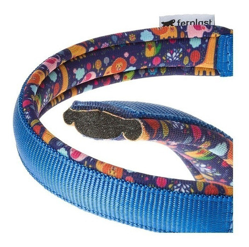Collares Perro Fantasy Semi Ahorque Azul 25mm X 60cm 1