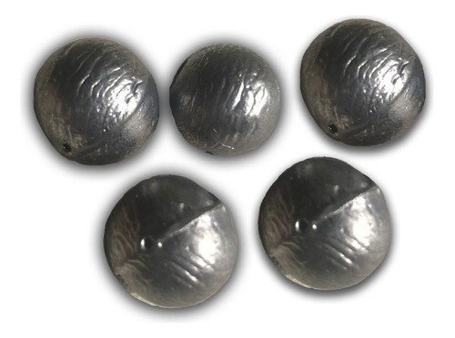5 Plomadas Pasantes Redondas 100gr Para Pesca Variada 0