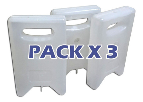 Gel Refrigerante Rígido En Botella 550 Grs. C/u - Pack X 3 1