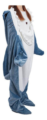 Manta Shark Adulto Tamaño L Con Capucha Saco Dormir 1