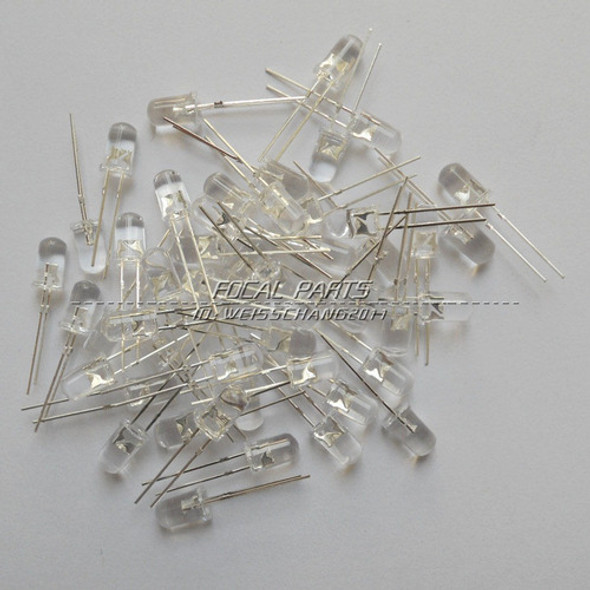 Lámpara De Luz Blanca De Led Ultra Brillante 5mm 100pcs Emit 0