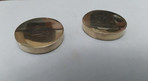 15 Fichas Tejo Grandes Lisas P/juego De Sapo Bronce Pulidas 0