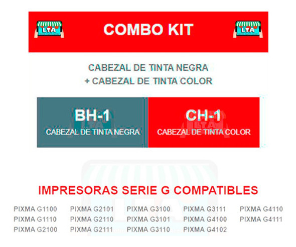Cabezal Negro Original Para Impresora Canon Pixma G3110 1
