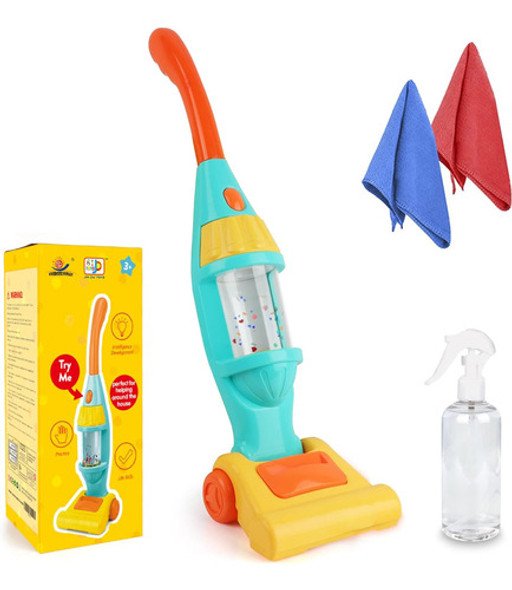 Aspiradora De Juguete Para Niños Pequeños Con Luces, 15 Cm 0