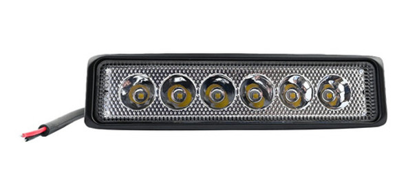 Faro Caminero Auto Camioneta. Rectangular. 6led 150mm 0