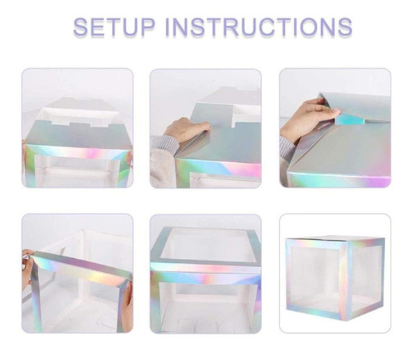 Cubo Letras Baby Tornasol 4 U Baby Shower Decoracion Eventos 1
