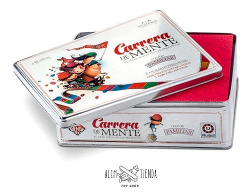 Juego De Mesa Carrera De Mente Familiar Caja Hojalata Ruibal 1