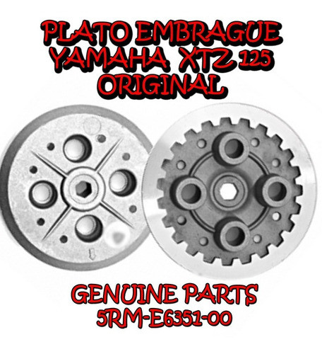 Plato Embrague Yamaha Xtz 125 Original Fas Motos 0