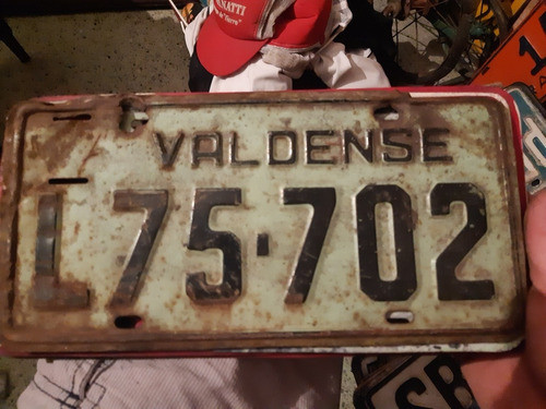 Matricula Valdense Verde 75702 0