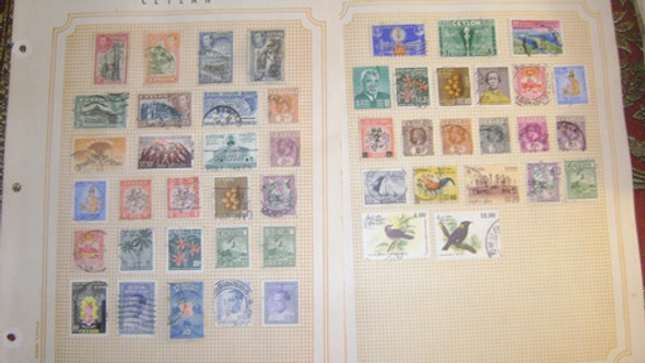 49 Sellos Postales De Ceylan Varias Epocas Lote Xiv-117 0