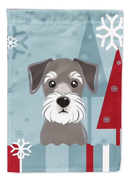 Caroline's Treasures Bb1702gf Winter Holiday Schnauzer Garde 0 Caroline's Treasures Bb1702gf Winter Holiday Schnauzer Garde 0