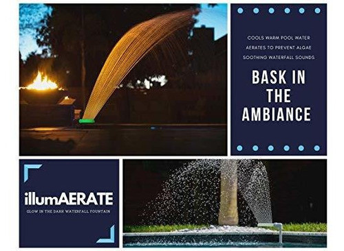 Cascada O Fuente Para Piscina Con Luz Nocturna Decorativa 1