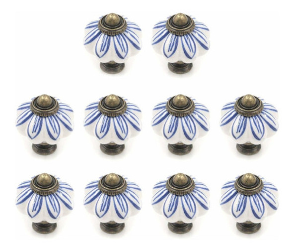 10 Tiradores De Ceramica / Porcelana (7yc5kqsz) 0