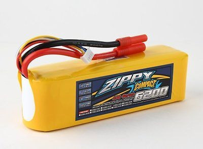 6200mah Compacto Zippy Rc 4s 40c Lipo Pack 1