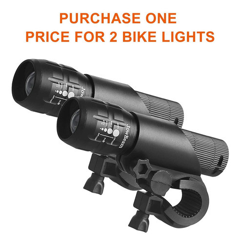 Juego De 2 Luces Para Bicicleta Jowbeam 1