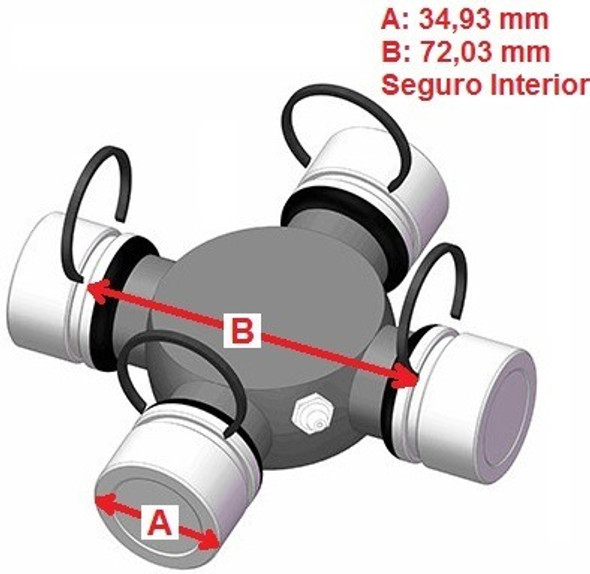 Cruceta 34.93mm Hyundai Camion Hd65 0