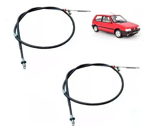 Juego De Cables Freno Mano Fiat Uno 70s Kit Por Dos Cables 0
