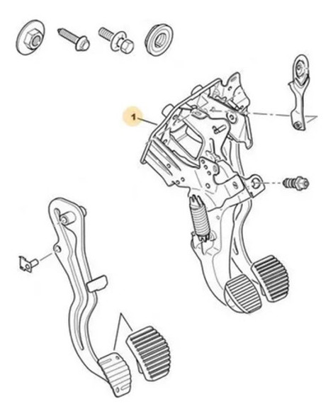 Pedalera Freno Peugeot 308/408 Original 0