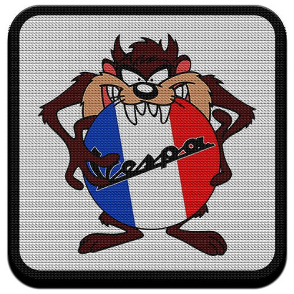 Parche Termoadhesivo Taz Y Vespa Francia 0
