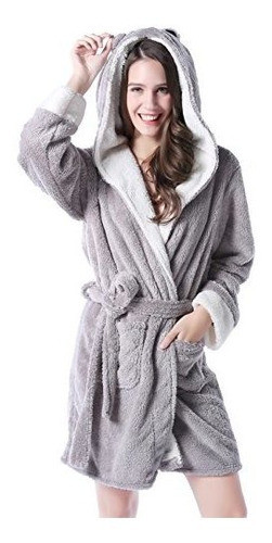 Casa De Richie Rh1591 Albornoz De Forro Polar Para Mujer 0