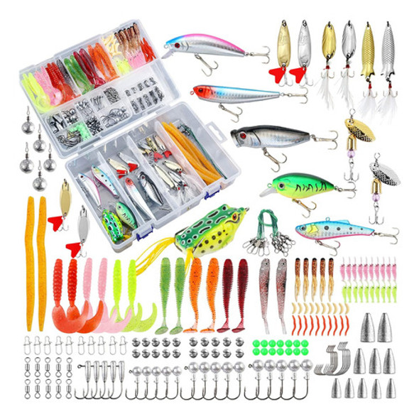 Kit Pesca Señuelos Cebos Pesca Regalo Set De 327 Piezas. 0
