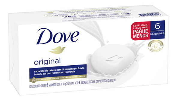 Jabón En Barra Antibac. Cuida Y Protege Dove 90 Grs Pack X6. 0 Jabón En Barra Antibac. Cuida Y Protege Dove 90 Grs Pack X6. 0