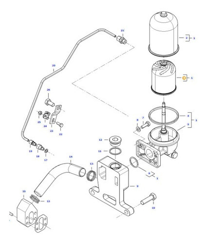 Filtro Separador De Aceite Motor Agco 4690 1