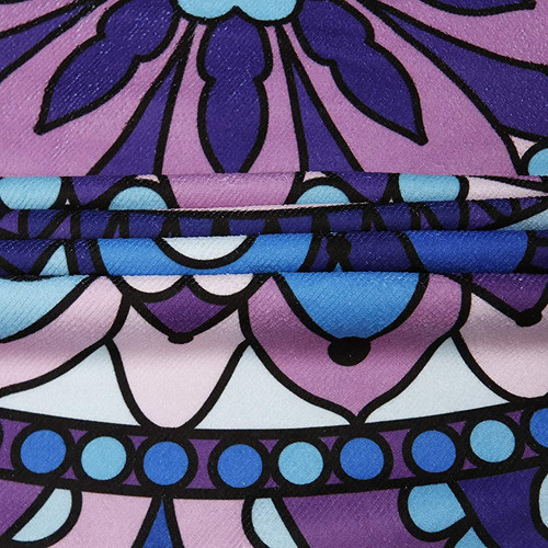 ~? Violet Mist Boho Mandala Omber Toallas De Playa Redondas 1