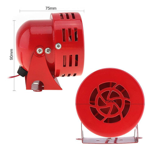 Epathchina Universal 12v Rojo Motocicleta Automotriz Bocinas 1