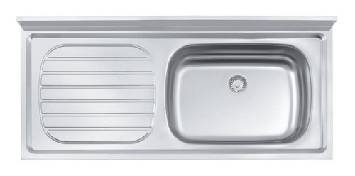 Mesada C/fregadero 120cm Tramontina Acero Inox Derecha | Ed 0