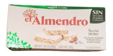 Turron De Almendras Español 200g Importado Sin Azucar 0