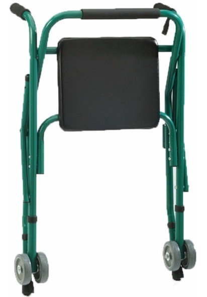 Andador De Aluminio Asiento Ruedas Plegable C601 Z2 1