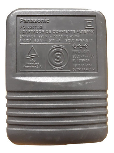 Transformador Panasonic 6,5v 500ma Pqlv207ag = Pqlv219ag 0