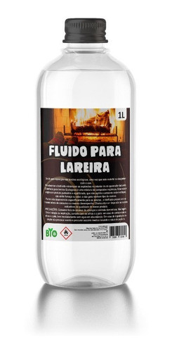 Fluído Líquido Pra Lareira Ecológica 1l Garrafa Nova Formula 0