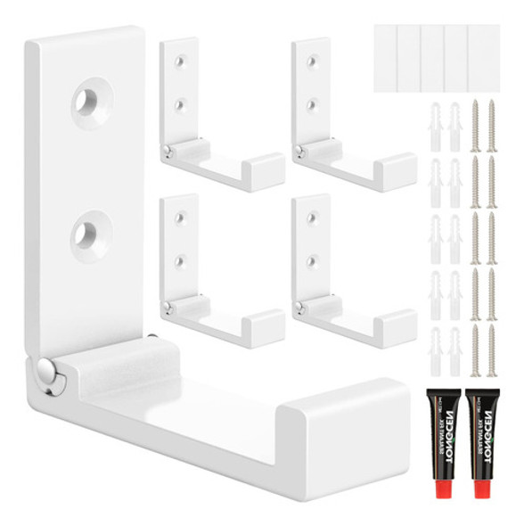 Ganchos Plegables Para Abrigos, 5 Ganchos De Pared Blancos R 0 Ganchos Plegables Para Abrigos, 5 Ganchos De Pared Blancos R 0