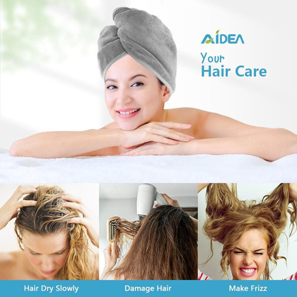 Envoltura De Toalla Para El Cabello De Microfibra Aidea, Paq 1 Envoltura De Toalla Para El Cabello De Microfibra Aidea, Paq 1