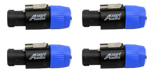 Audio2000s Acc31a1p2 Lote De 4 Adaptadores Macho A Conector 0