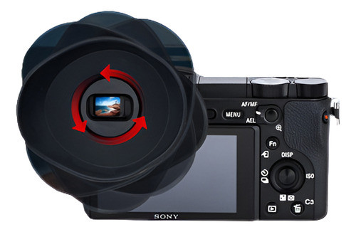 Jjc Silicona Oculares Visor Cambie Sony Fda-ep17 Sombra De O 0