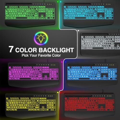 Sablute Teclados De Computadora Retroiluminados 1