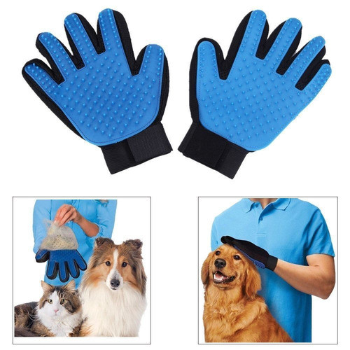 1 Par Guantes Limpieza De Pincel Mágico Para Mascotas Perro 0
