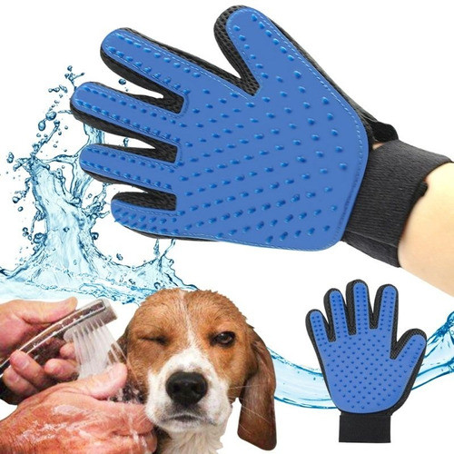 1 Par Guantes Limpieza De Pincel Mágico Para Mascotas Perro 1
