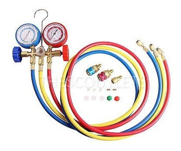 R134a R12 R22 R502 Hvac Aire Acondicionado Diagnóstico Manóm 0