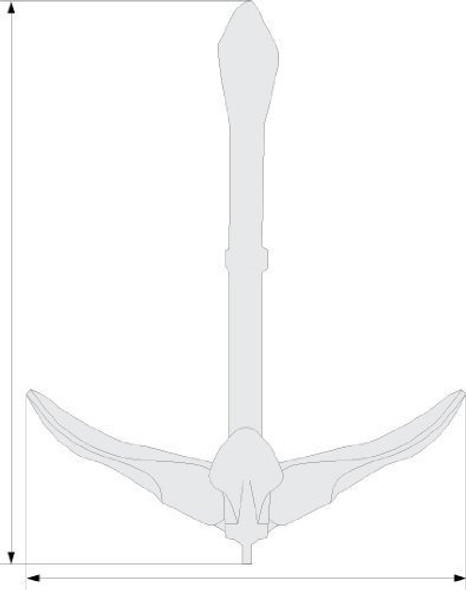 Seasense 1 1/2lb Ancla De Grappling, Hierro Galvanizado 1