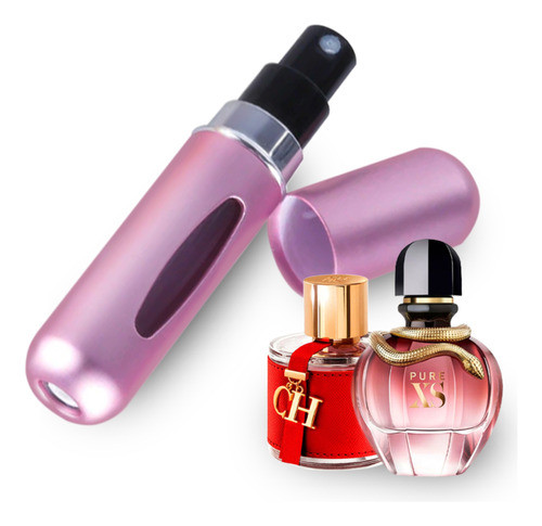 Mini Perfumero Portátil Recargable Atomizador Colores Regalo 0