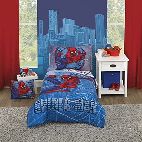 Marvel Spiderman Wall Crawler Red, White, And Blue Spider We 0